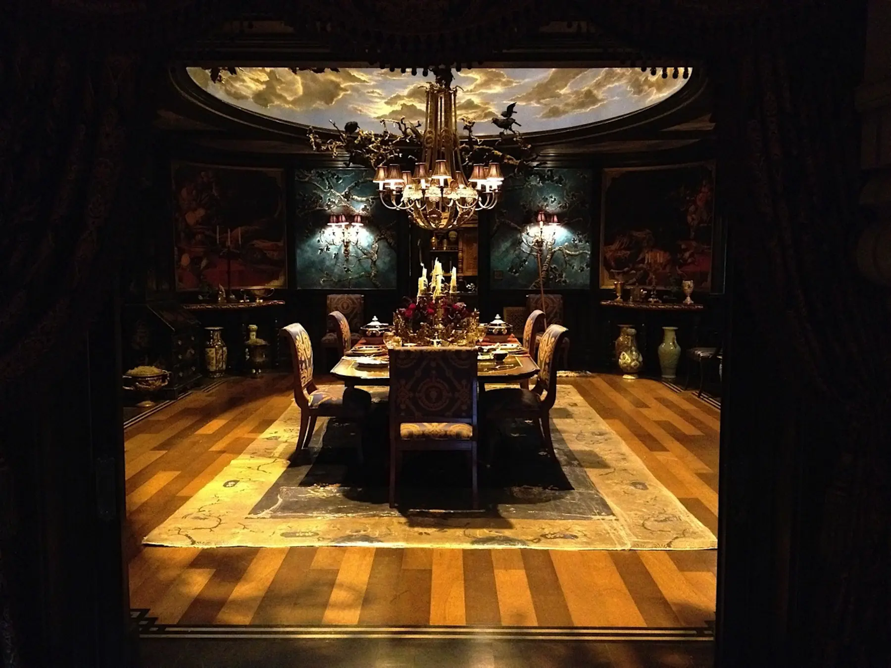 Antique-style dining room interior